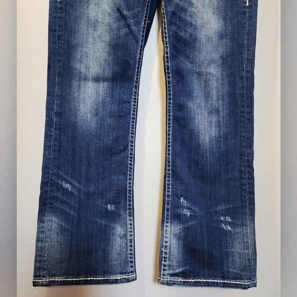 Cowgirl Tuff Co. Women's Western Jeans  - Believe It's Possible 32x31 Bootcut - Picture 3 of 16